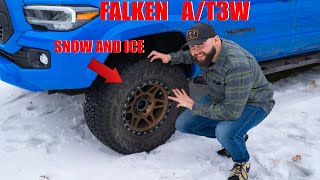 Falken WILDPEAK AT3W Performance On My Tacoma ICESNOW [upl. by Millisent]