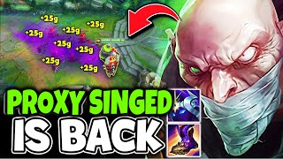 HOW TO BEAT RANGED TOP LANERS WITH SINGED IN SEASON 14 HINT BUILD THIS ITEM [upl. by Laval]