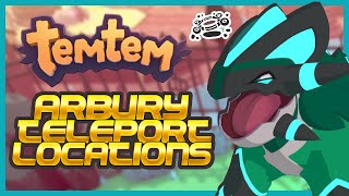 TEMTEM ARBURY TELEPORT LOCATION GUIDE  Every New Fast Travel Point in Arbury Island Update [upl. by Ianthe]