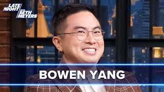 Bowen Yang on Hooking Up with Sydney Sweeney and Gina Gershon in an SNL Sketch [upl. by Yrrab]