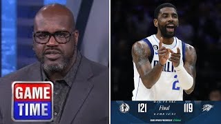 NBA Gametime  No Luka No problem  Shaq reacts to Kyrie Irving Mavericks def Thunders 121119 [upl. by Aerbas714]