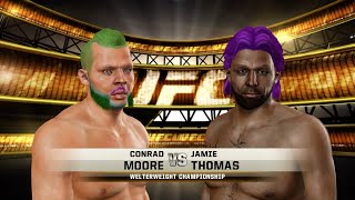 Conrad Moore 5 vs Jamie Thomas  UCF Fight Night 144 Main Event [upl. by Tammany]