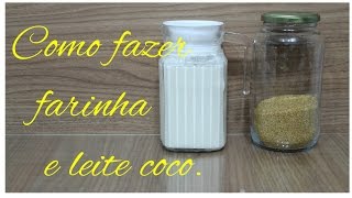 COMO FAZER FARINHA E LEITE DE COCO  Receita que favorece a perda de peso Waffle [upl. by Hedy]