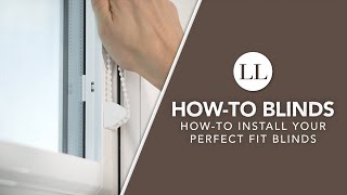 How to Assemble amp Install Your Perfect Fit Blinds  HowTo Blinds [upl. by Ahsital]