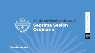 🔴EN VIVO  Legislatura de Jujuy  7ª SESIÓN ORDINARIA 30112023 [upl. by Anahs]