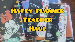 Happy Planner Teacher Planner stickers and accessories haul [upl. by Wohlert]