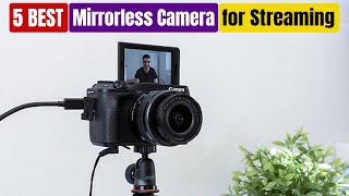 Best Mirrorless Camera for Streaming of 2024 Updated [upl. by Ehtyde938]