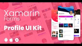 Profile Page UI Kit Xamarin Forms  Android amp iOS [upl. by Ivory]