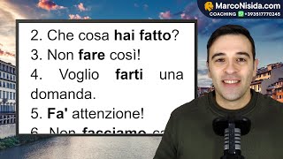 Curso de Italiano para Principiantes 13 FARE Verbos en Italiano con Frases Útiles [upl. by Aderfla116]