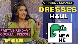 All new Dresses haul from “NewMe” 😍  Tryon  Honest Review  gimaashi [upl. by Derayne40]