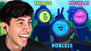 Robleis Thiago y RUSHLAI juegan Content Warning 🎬 [upl. by Ymia]