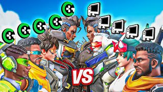 5 CONSOLE PROS vs 5 PC GRANDMASTERS  Who wins Overwatch 2 [upl. by Levon]