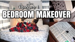 👩🏽‍🏭👨🏼‍🔧 MASTER BEDROOM MAKEOVER  SMALL COUPLES ROOM  DIY MINIMAL ROOM IDEAS [upl. by Anayik539]