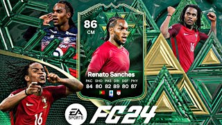 GULLIT GANG😍🇵🇹  86 RATED WINTER WILDCARD RENATO SANCHES PLAYER REVIEW  EAFC 24 [upl. by Gambrill]