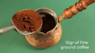 How to Make Turkish Coffee in 2023  The Original Way Using Yemeni Coffee  Mokha Bunn Canada [upl. by Neetsirhc]