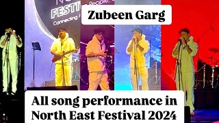 Zubeen Garg ll All song performances in NE Festival 2024 ll Zubeen Garg Music ll Happy Bday Legend [upl. by Redle]