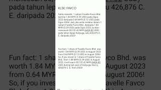 Favelle Favco Bhd share analysis shorts trending klse share [upl. by Enneicul]