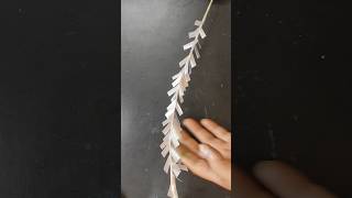 Flower Stick Making with paper Ribbon flowerdecoration flowermaking paperribbon papercrafts [upl. by Ttenaj]