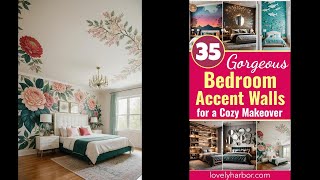 35 Stunning Bedroom Accent Walls for a Cozy Makeover [upl. by Nurav919]