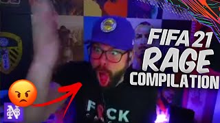 ULTIMATE RAGE FUNNY COMPILATION😡 2  FIFA21 [upl. by Seldun]