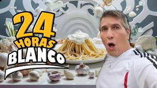 24 HORAS COMIENDO BLANCO RETO  CHALLENGE [upl. by Harden]