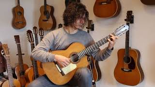 Ricardo Sanchis Nacher quotAugustin Barriosquot classical guitar 1940  rare piece of guitar history [upl. by Corrina]