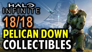 Pelican Down All Collectibles Audio Logs Spartan Core amp Propaganda Towers Location  Halo Infinite [upl. by Bonar867]