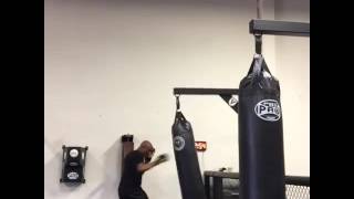 ANDERSON SILVA HIGHLIGHTS WORKOUT ON THE HEAVYBAG [upl. by Hinze674]