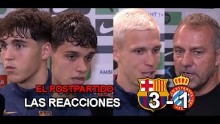 REACCIONES POSTPARTIDO FC BARCELONA 31 ESPANYOL noticiasbarça [upl. by Ahsitan]