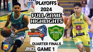 8379 PLAYOFFS  MPBL HIGHLIGHTS  PARAÑAQUE vs ZAMBOANGA  GAME 1 SOUTH QUARTER FINALS mpbl [upl. by Teirrah]