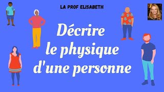 Comment décrire le physique dune personne en françaisNiveau A1 de FLE😍English subtitles available [upl. by Steiner]