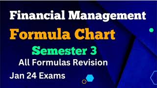 Formula Revision l Financial Management l All Formulas in One Video l Semester 3 l Delhi University [upl. by Eb370]