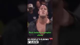 Rock bottom vs peoples elbow editshorts [upl. by Neelyk]