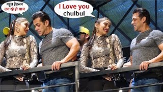 Saiee Manjrekar was impressed by Salman Khans look at Bandra Gym launch  Cute Moments [upl. by Sussi]