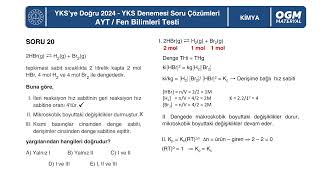 Kimya AYT Türkiye Geneli Deneme Sınavı Soru Çözümleri [upl. by Suhpesoj]