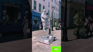 Hollywood Silver man 🤣 prank with Girl ytshorts shorts youtubeshorts silverman funny [upl. by Cherye970]