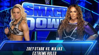 ZOEY STARK VS NIA JAX  FULL MATCH  WWE SMACKDOWN [upl. by Talbott818]