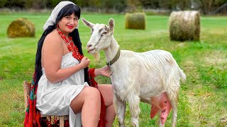 Beautiful Girl Makes Real Homemade Goat Milk Cheese Life in a Faraway Ukrainian Village [upl. by Farhi890]