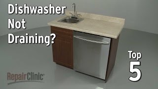 Dishwasher Not Draining — Dishwasher Troubleshooting [upl. by Aryk]