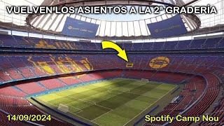 OBRAS CAMP NOU  14 SEPTIEMBRE 2024 [upl. by Legna]