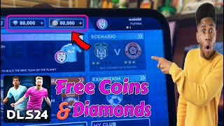 DLS 24 hack coins gems amp all player max DLS 24 mod apk iosandroid [upl. by Suehtomit]