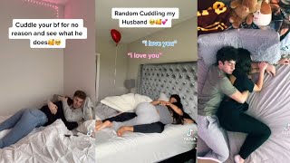 Cuddle Your Bf Suddenly and See His Reaction Tiktok Compilation [upl. by Gloriana7]