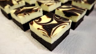 Cheesecake Brownies Recipe  Swirled Cheesecake Brownies  No Mixer Needed [upl. by Gert]