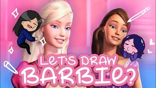 LIVE ART CHALLENGE Barbie edition ✨✨ [upl. by Buseck26]