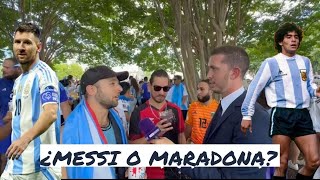 ¿Messi o Maradona 🐐 Esto opinaron los argentinos 🇦🇷 👀  beINSPORTS [upl. by Azelea709]