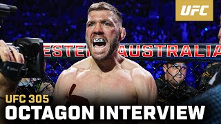 Dricus Du Plessis Octagon Interview  UFC 305 [upl. by Aillicsirp]