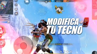 como modificar mi tecno para free fire 📲 [upl. by Naida]