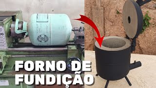 como fazer forno de fundição para derreter alumínio latao bronzecobre [upl. by Sivrahc475]