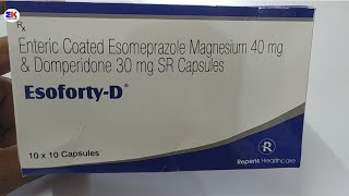 Esoforty D Capsule  Esomeprazole and Domperidone Capsules  Esoforty D Capsule Uses Benefits Dosage [upl. by Lau]