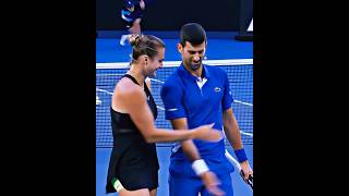 Djokovic and Sabalenka are so funny 🤣🤣 part 2  djokovic sabalenka ao2024 fy foryou 🎾 [upl. by Aelhsa325]